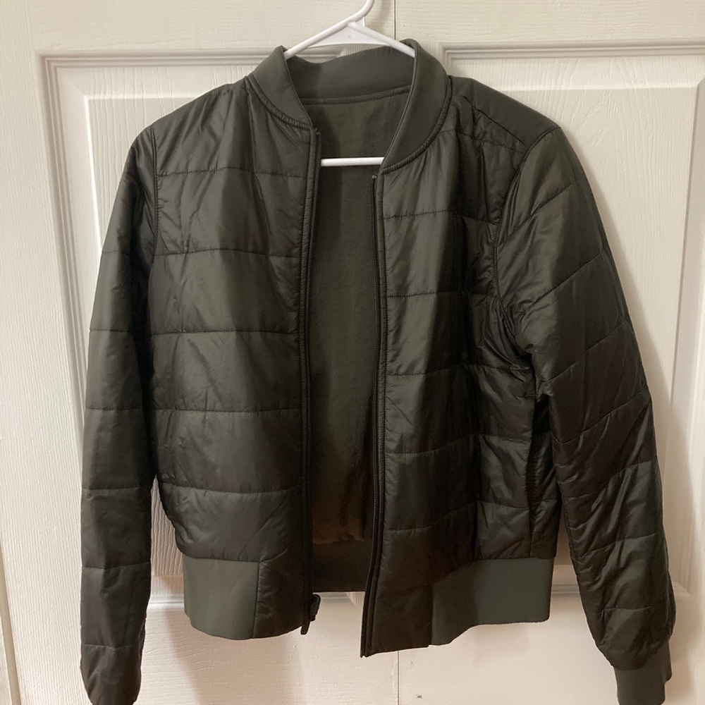 Lululemon Non-Stop Bomber Jacket (Reversible) 6 - Dark Olive